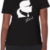 Karl Lagerfeld T-Shirt Paris Faux Embroidery Logo T-Shirt