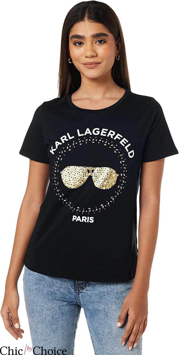 Karl Lagerfeld T-Shirt Paris Iconic Sunglass Tops Trending