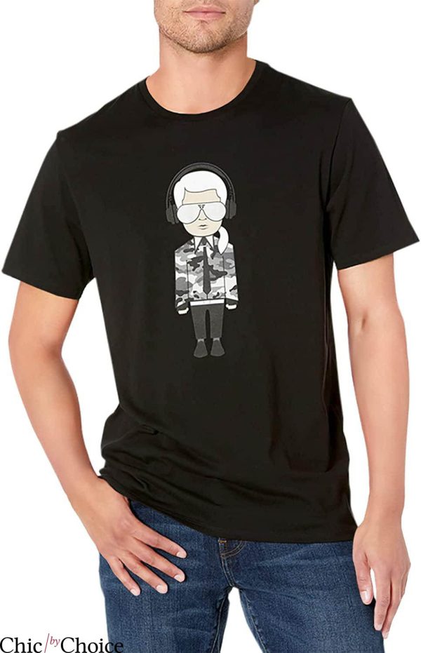 Karl Lagerfeld T-Shirt Reflective Chacracter With Headphone