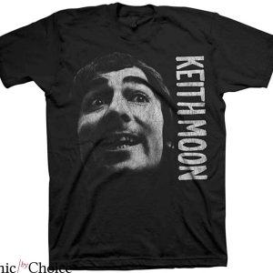 Keith Moon T-shirt Funny Keith Face The Legend Drummer Rock