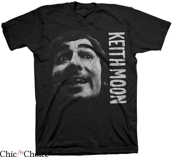 Keith Moon T-shirt Funny Keith Face The Legend Drummer Rock