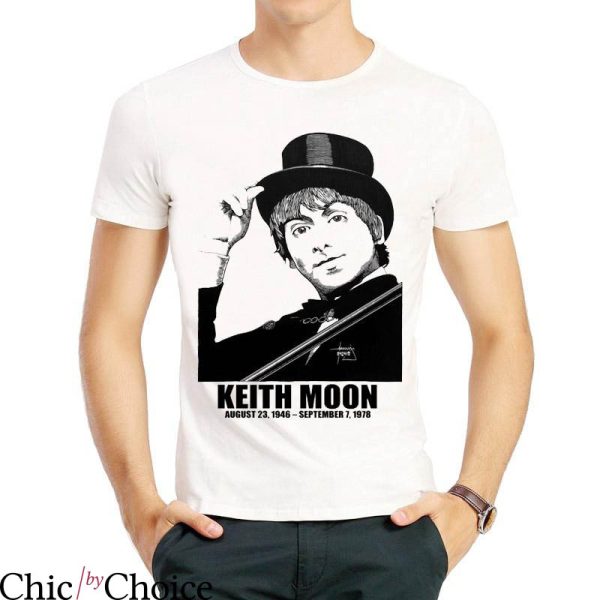 Keith Moon T-shirt Keith Anime Mange Style Best Drummer Rock