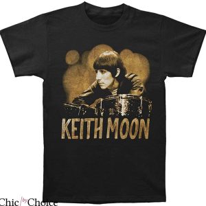 Keith Moon T-shirt Picture Keith The Legend Drummer Vintage