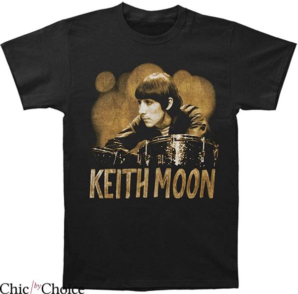 Keith Moon T-shirt Picture Keith The Legend Drummer Vintage