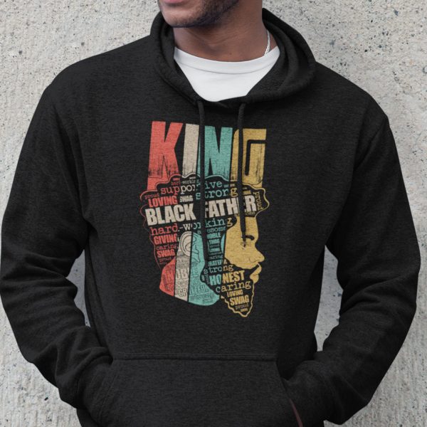 King Black Father Supportive Loving Strong Shirt