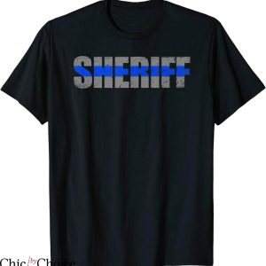Law Enforcement T-shirt Sheriff Thin Blue Line Support Law