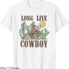 Long Live Cowboys T-shirt Riding Horse Retro Western Country