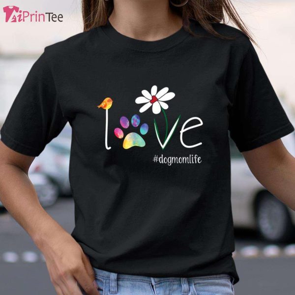 Love Dog Mom Sunflower T-Shirt – Best gifts your whole family