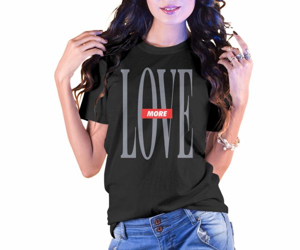 Love More Valentines Style T-Shirt