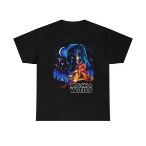 Macho Man With Elizabeth and Hulk Hogan Star Wars Inspired Macho Wars Shirt