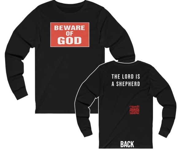 Marilyn Manson Beware of God Long Sleeved Shirt