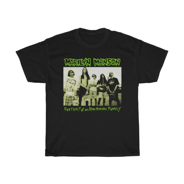 Marilyn Manson Custom Designed Portrait of An American Family T-Shirt