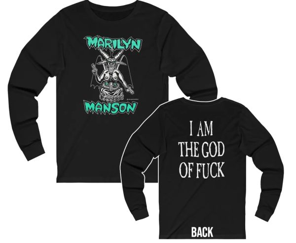 Marilyn Manson God of Fuck Baphomet Long Sleeved Shirt