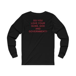 Marilyn Manson Guns God and Government Gun Cross Long Sleeved Shirt 3