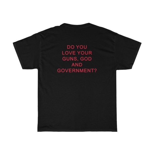Marilyn Manson Guns, God and Government Gun Cross T-Shirt