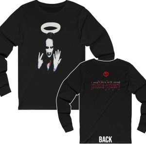 Marilyn Manson I Wasn’t Born With Enough Middle Fingers Long Sleeved Shirt