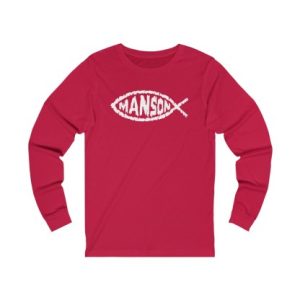 Marilyn Manson Jesus Fish Long Sleeved Shirt 5 Marilyn Manson Jesus Fish Long Sleeved Shirt 6