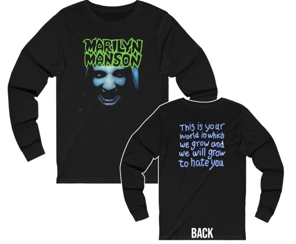 Marilyn Manson Portrait of an American Family Era Long Sleeved Shirt