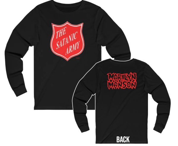 Marilyn Manson The Satanic Army Long Sleeved Shirt