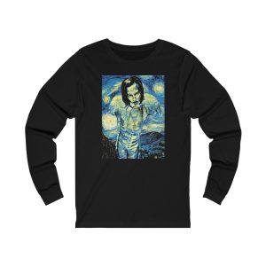 Marilyn Manson Van Gogh Starry Night Inspired Long Sleeved Shirt