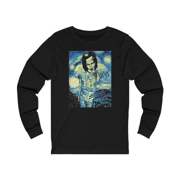 Marilyn Manson Van Gogh Starry Night Inspired Long Sleeved Shirt