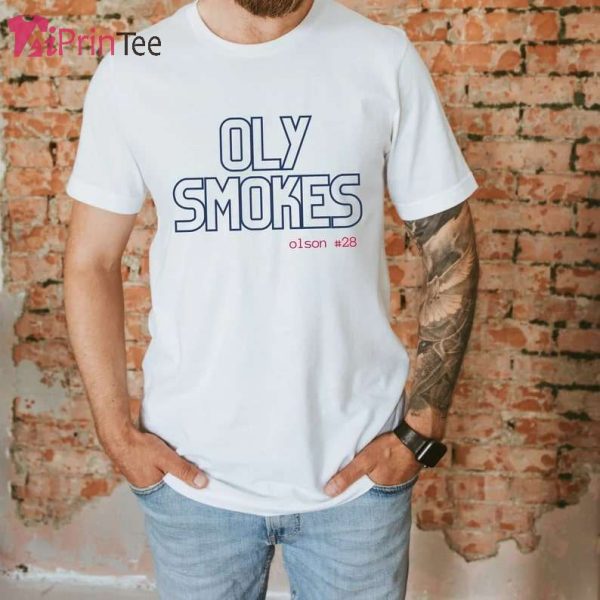 Matt Olson Atlanta Braves 28 Oly Smokes T-Shirt – Best gifts your whole family