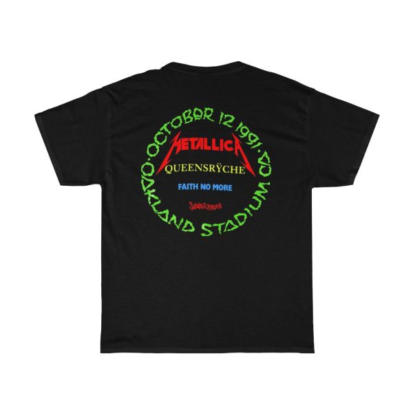 Metallica 101291 Day on The Green Oakland Stadium Queensryche Faith No More Soundgarden Event Shirt