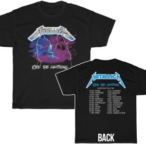 Metallica 1985 Ride The Lighting European Tour Shirt