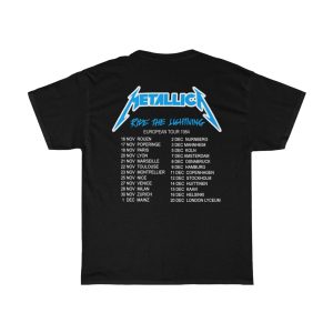 Metallica 1985 Ride The Lighting European Tour Shirt 2 Metallica 1985 Ride The Lighting European Tour Shirt 3