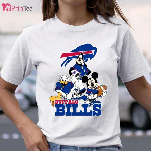 Mickey Mouse Donald Duck Goofy Buffalo Bills Football T-Shirt – Best gifts your whole family