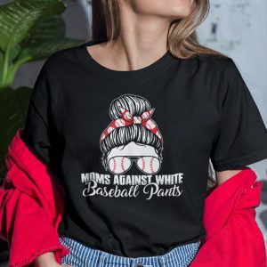Moms Again White Baseball Pants Tee