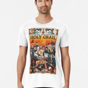 Monty Python T-shirt Funny Comedy Holy Grail Knight Vintage