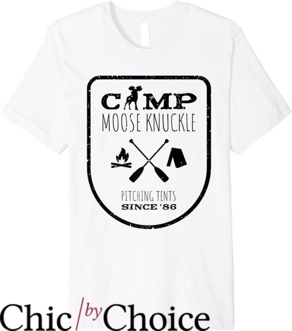 Moose Knuckles T-Shirt Camp Moose Knuckle Pitching Tents