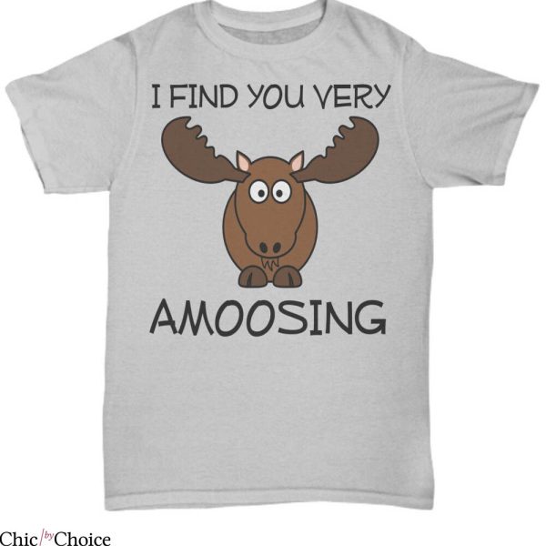Moose Knuckles T-Shirt I Find You Vert Amoosing