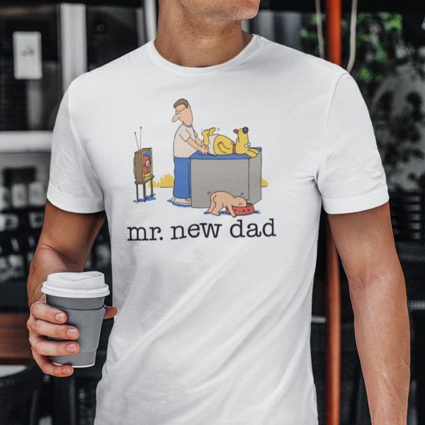 Mr. New Dad Diaper Dog Shirt