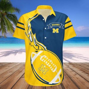 NCAA Michigan Wolverines Hawaiian Shirt Michigan Gift For Sport Fans
