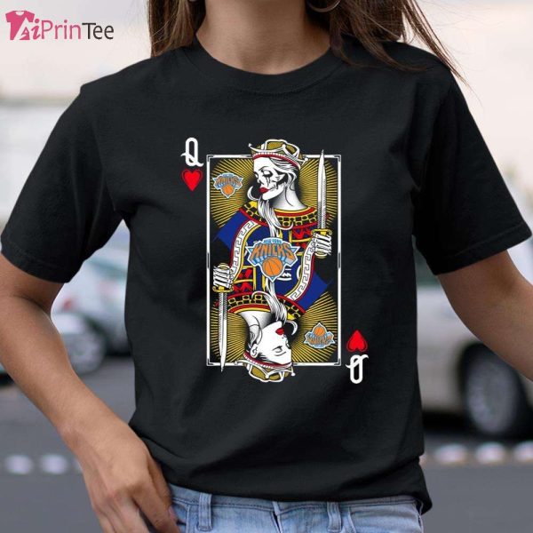 New York Knicks The Queen Of Hearts Card T-Shirt – Best gifts your whole family