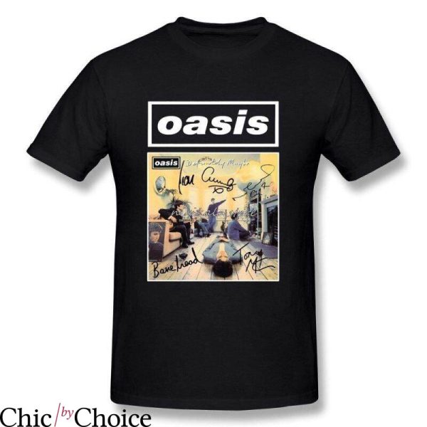 Oasis Vintage T-Shirt Oasis Signate Legend English Rock Band