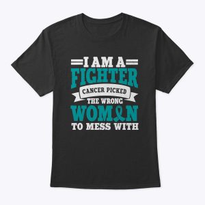 Ovarian Cancer Awareness Women Fighter Mother’s Day T-Shirt