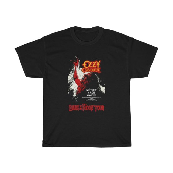 Ozzy Osbourne Bark At The Moon Tour Poster T-Shirt