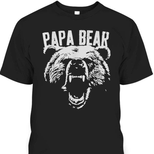 Papa Bear Father’s Day T-Shirt Gift For Father-In-Law