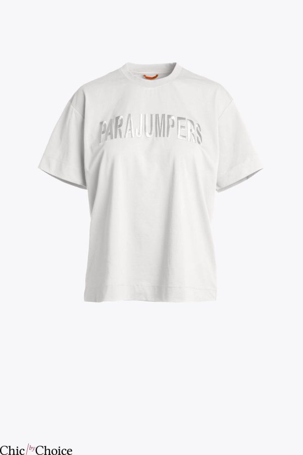 Parajumpers T-Shirt Urban Embossed Logo T-Shirt Trending