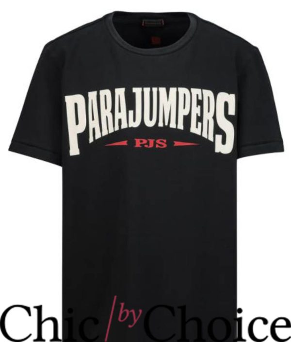 Parajumpers T-Shirt Waldo Noir Pour T-Shirt Trending