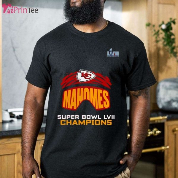 Patrick Mahomes Kansas City Chiefs Super Bowl LVII Champions T-Shirt – Best gifts your whole family