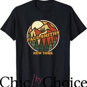 Paul Smith T-Shirt NY Mountain Hiking Souvenir Print T-Shirt