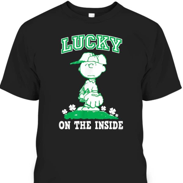 Peanuts Charlie Brown St Patrick’s Day T-Shirt Lucky On The Inside