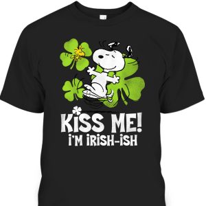 Peanuts Snoopy St Patrick’s Day Kiss Me Irish-ish T-Shirt