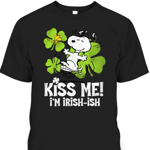 Peanuts Snoopy St Patrick’s Day Kiss Me Irish-ish T-Shirt