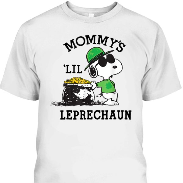 Peanuts Snoopy St Patrick’s Day Mommy’s Lil Leprechaun T-Shirt