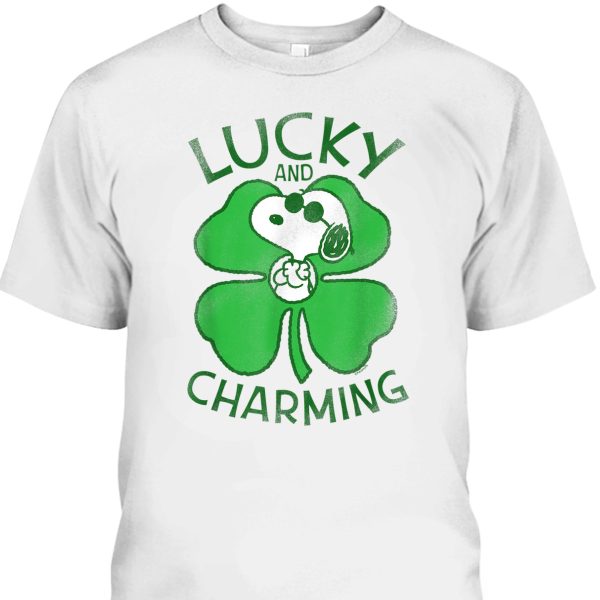 Peanuts Snoopy St Patrick’s Day T-Shirt Lucky & Charming